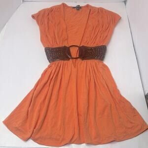 SKY WHO REMEMBERS “SKY” — BRAVO OC -Housewives WORE Orange Rayon SPANDEX SMALL